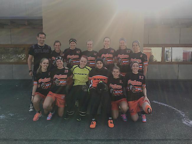 Siegreiche Damen des UHC Naters-Brig.