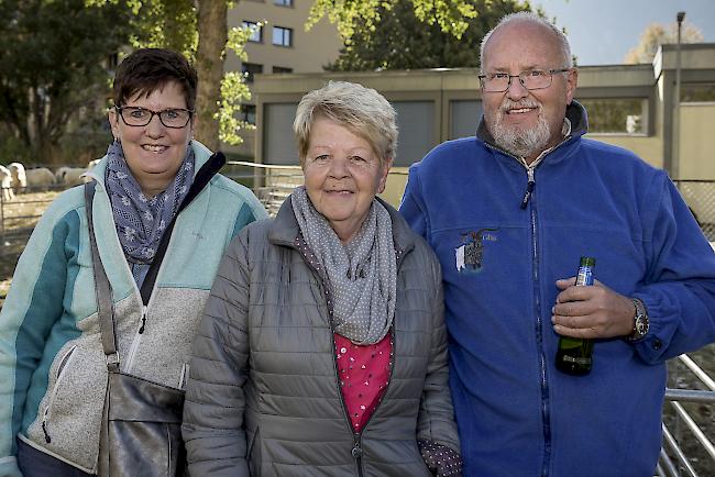 Trudy Millius (58), Visp, Antonia Bärtschi (67) und René Hischier (61), Raron.