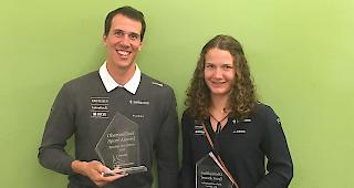 Ramon Zenh&auml;usern als Sportler des Jahres und Lindy Etzensperger als beste Nachwuchssportlerin, Einzelsiegerin Ylena In-Albon war abwesend.