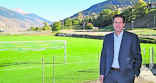 Herbert Luggen ist zuversichtlich, dass der neue Kunstrasen-Trainingsplatz im n&auml;chsten Jahr erstellt wird.