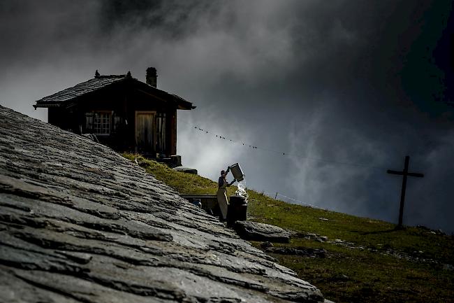 Das PR-Bild des Jahres in der Schweiz und Siegerfoto in der Kategorie Lifestyle: «Alpenleben». Eingereicht von Grächen und St. Niklaus Tourismus und Gewerbe. Fotograf: Stefan Walter.