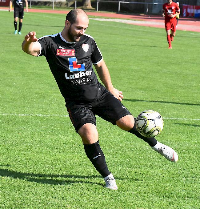 Torschütze. Albert Spahiu erzielte für die Oberwalliser den zwischenzeitlichen Führungstreffer zum 1:0. (Archivbild)