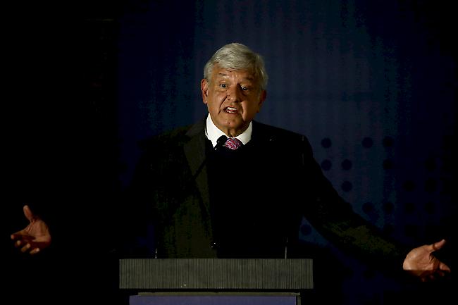 Kampf gegen die Drogen. Am 1. Dezember wird López Obrador als Staatschef vereidigt.