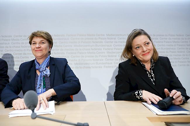 Die beiden nominierten CVP-Bundesratskandidatinnen Viola Amherd und Heidi Z