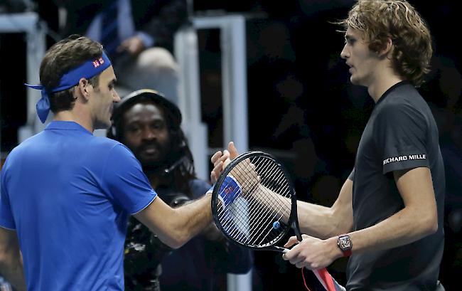 Roger Federer (ATP 3) ist im Halbfinal der ATP Finals in London gescheitert. Der 37-jährige Baselbieter unterlag dem Deutschen Alexander Zverev