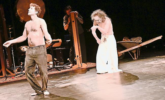 Butoh-Tanzstück  «Carretta» im Gliser Zeughaus. Kultur Wallis hat letztes Jahr 2