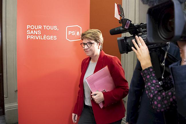 Viola Amherd nach dem Hearing bei der SP-Fraktion am Dienstag.