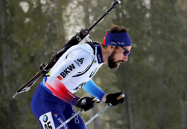 Benjamin Weger fährt in der Verfolgung über 12,5 km auf den 9. Platz.