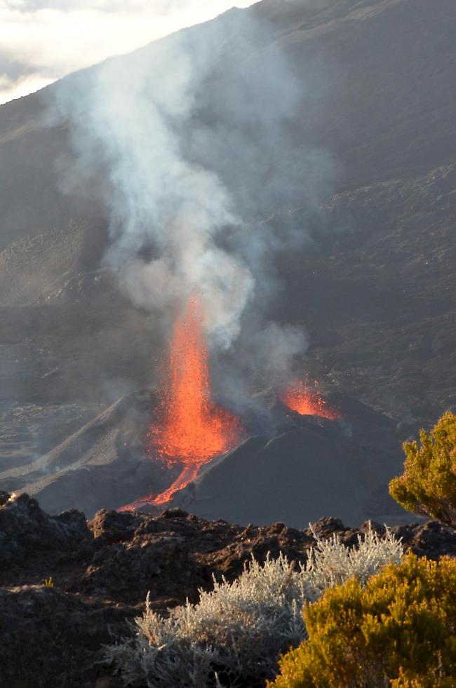 Eruption des Vulkans Piton de la Fournaise