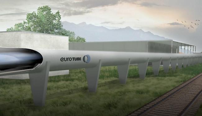Die SBB bauen eine Hyperloop-Teststrecke im Wallis. 