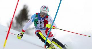 Daniel Yule gewinnt den Slalom in Madonna.