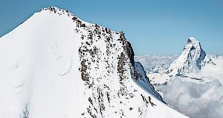 Ort des Geschehens. K&uuml;hne Schw&uuml;nge ins Bodenlose in der Nordwand des Hohberghorns.
