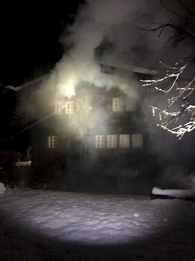Am Donnerstagabend ist in einem Wohnhaus in Blitzingen ein Brand ausgebrochen.