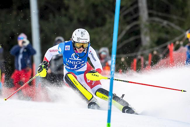 Beste Schweizerin. Wendy Holdener sicherte sich beim Slalom von Semmering Rang drei.