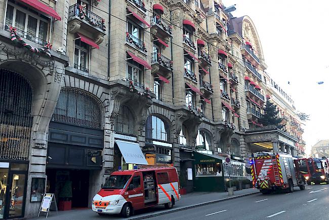 Im Hotel Palace in Lausanne ist am Montagmittag ein Feuer ausgebrochen. 