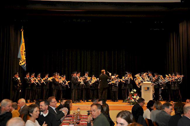 Das Blasorchester der Musikgesellschaft «Saltina» hat den Briger Neujahrsempfang musikalisch umrahmt.