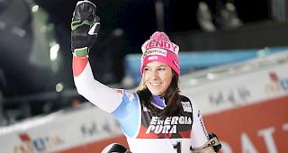 Wendy Holdener schaffte es als Dritte auf das Podest.