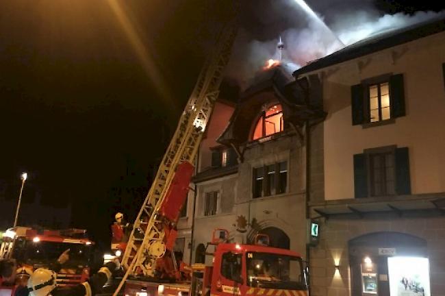 Ein betagter Mann ist bei einem Wohnungsbrand in Oron VD in der Nacht auf Freitag ums Leben gekommen.