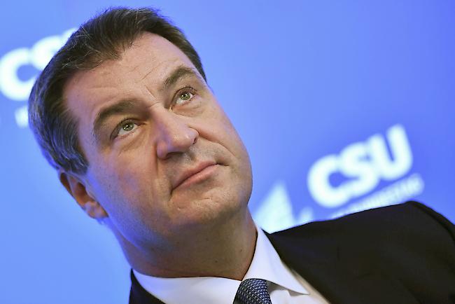 CSU: Markus Söder zum neuen Parteichef gewählt.