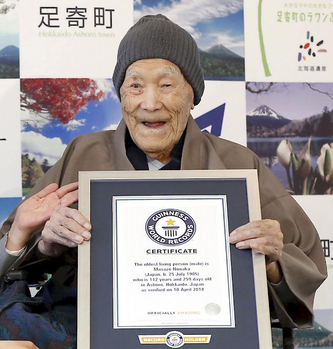 Masazo Nonaka wurde 113 Jahre alt.
