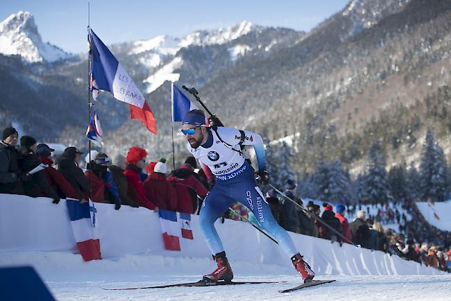 Benjamin Weger fährt im Massenstart von Ruhpolding auf den 8. Rang.