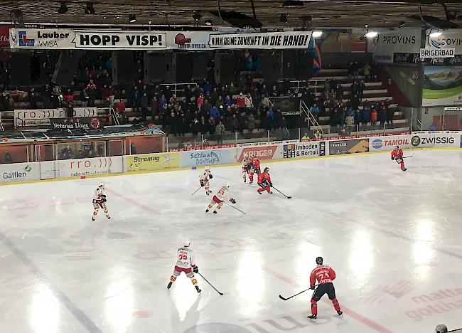 Vor 2627 Zuschauern gewann der EHC Visp am Dienstagabend gegen Winterthur.