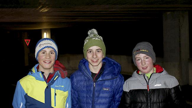 Fabian Rhitold (14), Lorin Schild (16) und David Göri (13) aus Bern.