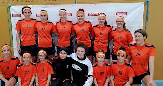 Die Unihockey-Spielerinnen des STV Baltschieder Future.