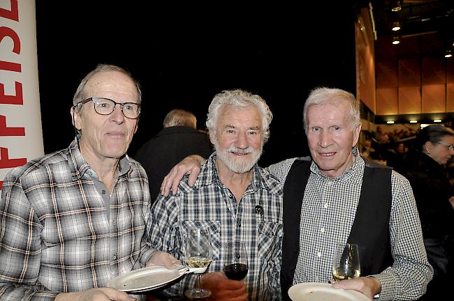 Werner Ittig (74) aus Naters, Rudi Margelist (84) aus Baltschieder und Bruno Huber (77) aus Birgisch.