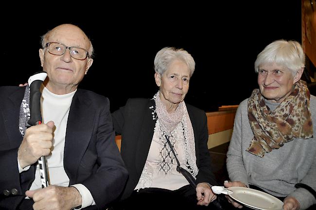 Max (85) und Clelia (80) Arnold aus Brig-Glis sowie Ricarda Starch (80) aus Chur.
