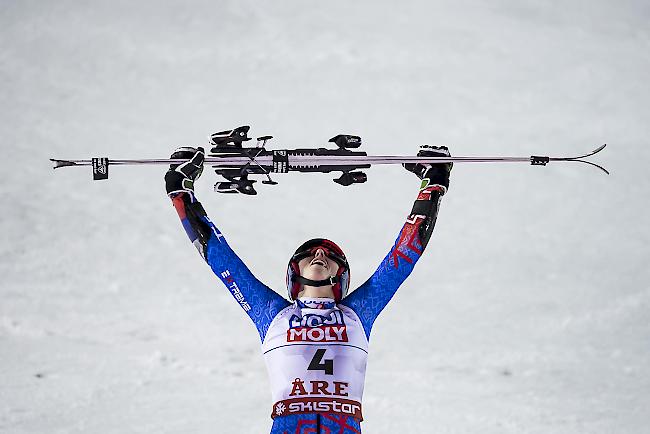 Der grosse Jubel, Vlhova holte sich auch im Riesenslalom WM-Gold.