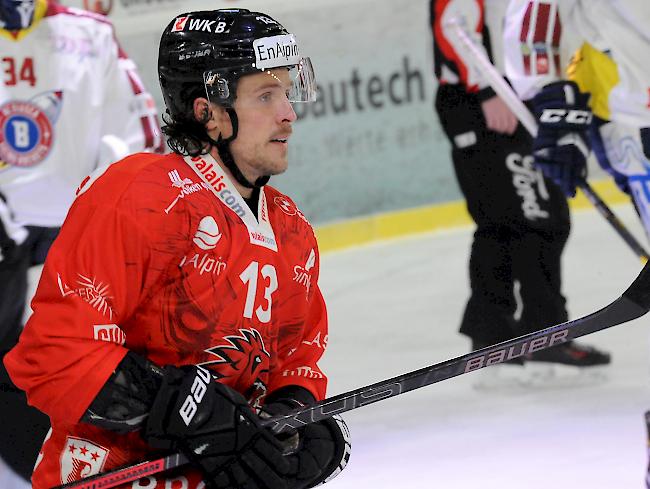 Niki Altorfer und der EHC Visp, in den Playoff-Viertelfinals wartet Olten.