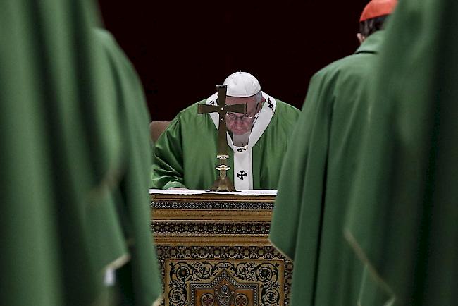 Der Papst betonte am Ende seiner Rede, dass dass das Ansehen der gesamten Kirche unter den Skandalen leide.