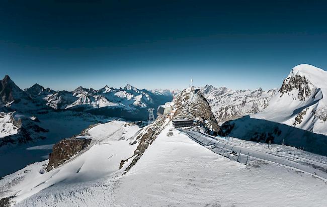 «Alpine Crossing». Läuft alles nach Plan steht ab 2021 zwischen Klein Matterhorn und Testa Grigia eine neue 3S-Bahn im Einsatz.