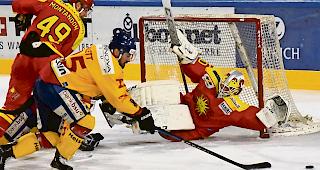 Kampf ums Endspiel. Montandon und Torh&uuml;ter Giovannini gegen D&uuml;bendorfs Falett, wer schafft es in den Final?