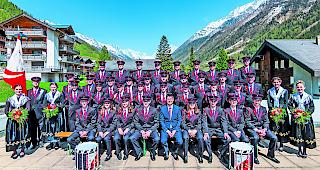 Die Musikgesellschaft &laquo;Alpina&raquo; Wiler.