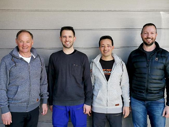 Mit der 3dmetall AG gemeinsam in die Zukunft (v.l.): Hans Bregy, Geschäftsleitung, Stefan Seiler, Geschäftsleitung, Florian Hofer, Geschäftsführer und Ruedi Seiler, Geschäftsleitung.