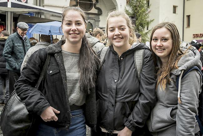 Lynn Götze (17), Raron, Vivienne Briggeler (16), Raron, Marcia Ruppen (18), Grächen.