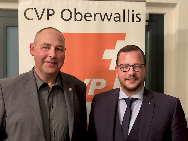 Nominiert für die kommenden Nationalratswahlen: Dominic Eggel und Philipp Matthias Bregy. 