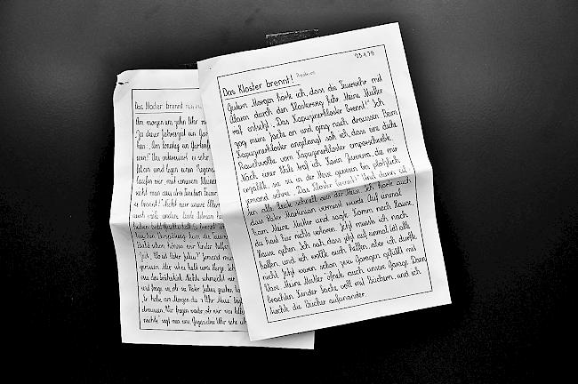 Briefe. Viertklässler der Primarschule Brig hielten ihre Eindrücke auf Papier fest.
