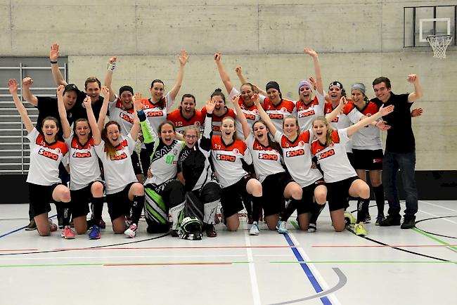 Die 1. Liga Damen des UHC Visp nehmen die Playoffs um den Aufstieg in die NLB in Angriff.