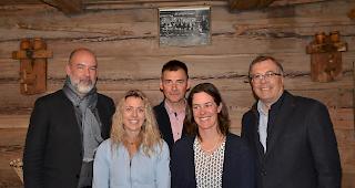 Sind stolz auf den Naturpark Pfyn-Finges: Pr&auml;sident Olivier Salamin (v.l.), Stiftungsratspr&auml;sidentin Juventa Zengaffinen, Direktor Peter
Oggier, Vizepr&auml;sidentin Romana Roten und Ehrenpr&auml;sident Jean-Michel Cina.