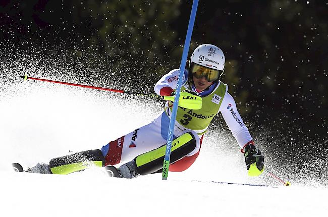 Wendy Holdener verpasst ihren ersten Weltcup-Sieg im Slalom nur knapp.