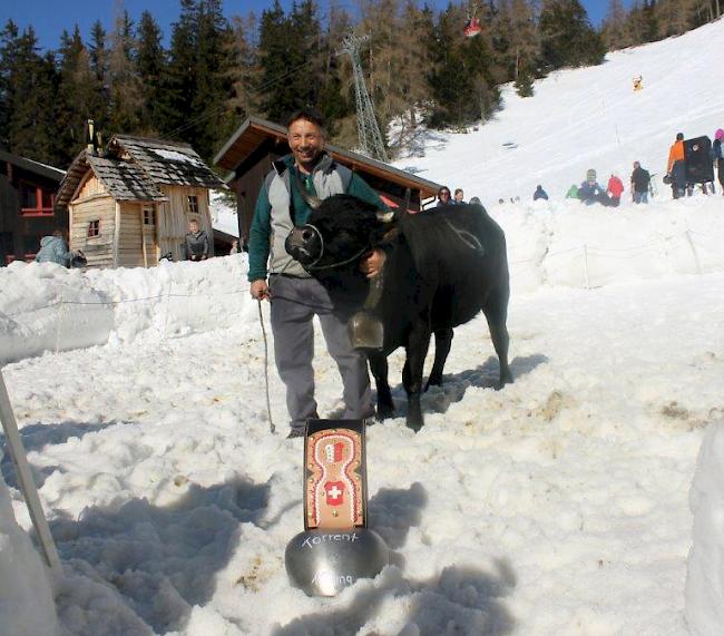 Siegerin in der Schneearena: «Laura» von Alberto Seematter aus Fiesch. 