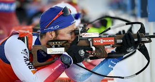 Benjamin Weger schliesst die WM in Schweden im Massenstart auf Platz 18 ab. 