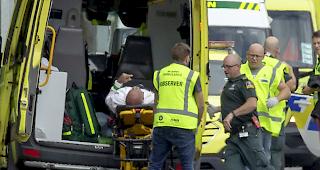 Terroranschlag in Neuseeland. Der T&auml;ter hatte seinen Angriff auf 2 Moscheen bei Facebook Live im Netz &uuml;bertragen.