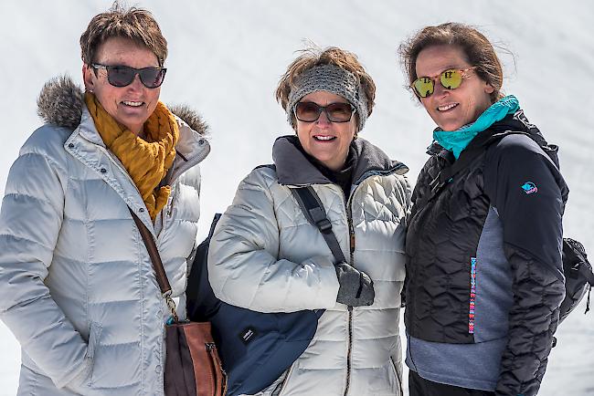 Trudy Mooser (66) aus Baltschieder, Christine Cina (67) aus Brig und Cécile Lehner (57) aus Wiler.