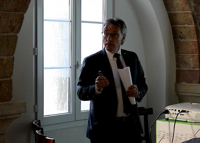 Wirtschaftsforum Oberwallis. Vereinspräsident Mario Kalbermatter lud am Mittwochabend zur GV nach Salgesch ein.