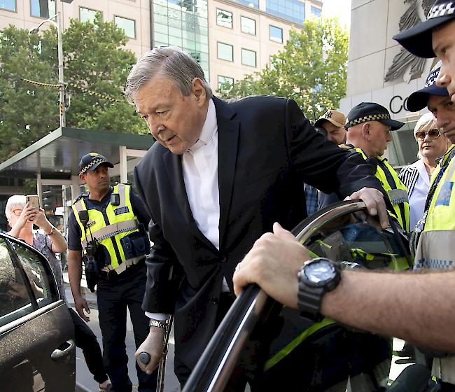 George Pell wurde am 13. März von einem australischen Gericht zu sechs Jahren Haft verurteilt worden. Er hatte vor mehr als 20 Jahren in Melbourne Chorknaben sexuell belästigt.