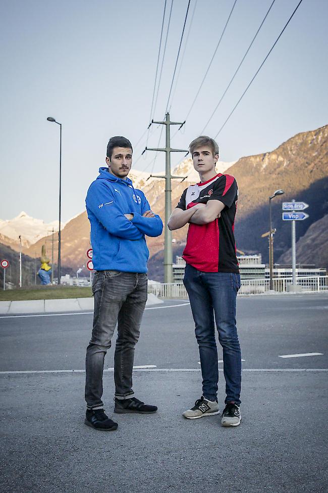 Spannendes Direktduell. Daniel Maric (links) und Leon Sterren wollen das Derby mit ihren Teams siegreich gestalten.